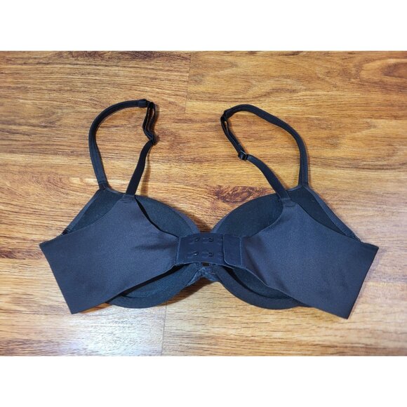 Skims Push Up Bra Womens 32C Beige Black Smooth Padded Adjustable Straps - Picture 3 of 4